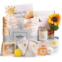 Sending Sunshine, 10Pcs Sunflower Gifts For Women, Get Well Soon Gifts Basket Ca - £59.14 GBP