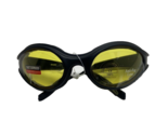 Birdz Raven Motorcycle Glasses Yellow Shatterproof Anti-Fog Polycarbonat... - $14.84