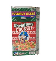 Christmas Crunch Cereal Box Cap’n Crunch Empty Family Size 20.5 Oz 2021 - $147.62 MXN