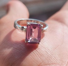 5.25 KT Alexandrite Anello Giugno Pietra Zodiacale Colore Cangiante Taglio Ovale - £31.19 GBP