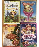 Lot Of 4 DVD&#39;s Madeline Polyworld Barbie Christmas Carol Strawberry Shor... - $5.69