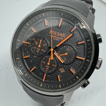 Pulsar Analog Quartz Watch VD53-X061 Men 100m Black Steel ~ For Parts Re... - £25.46 GBP