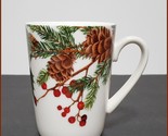 NEW RARE Williams Sonoma Woodland Berry Pinecone Mug 14 OZ Porcelain - £25.95 GBP