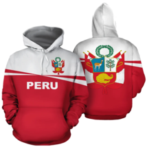 Peru Country Flag Hoodie Adults And Youth - £43.73 GBP