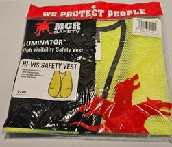 NEW! MCR Luminator Type R Class 2 High Visibility Safety Vest V200 - $3.87