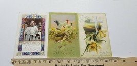 Lot Of Three Antique 1910s Easter Greetings Postcards Embossed Chickens A4 - £6.81 GBP