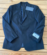 van heusen NWT Men’s button up suit jacket size 40R Black M2 - £32.08 GBP