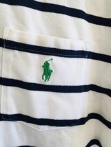 Vtg. Polo Ralph Lauren Polo Shirt Men Size XL White &amp; Blue Stripe Green ... - £18.63 GBP