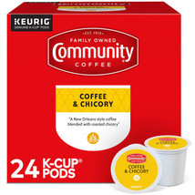 COMMUNITY COFFEE COFFEE AND CHICORY KEURIG COFFEE PODS 24 CT - £15.76 GBP