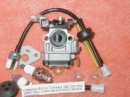 Carburetor Kit For TANAKA TBC-220 TPH-260PF 25CC LONG REACH POLE HEDGE T... - £10.22 GBP