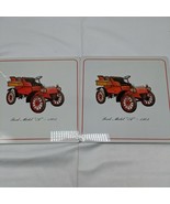 Lot Of (2) 7&quot; Ford Model &quot;A&quot; Mat Coaster Hanging Wall Plaque - $19.55 CAD