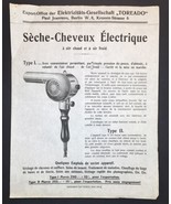 Early 1900s Paul Joerrens Electric Hair Dryer French Print Ad Emil Strei... - £16.05 GBP