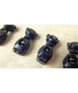 5 Navy Blue Teddy Bear Toggles - £5.41 GBP