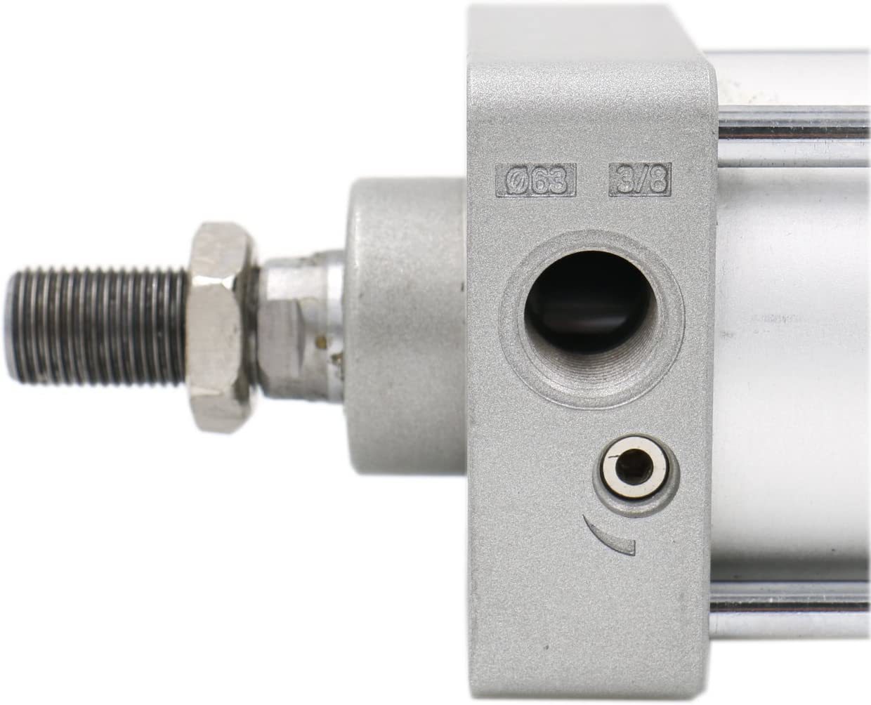 Baomain Pneumatikzylinder SC 63×400 – Doppeltwirkend, 63 Mm Bohrung, 400 Mm Hub, PT 3/8, Für Industrie & Automatisierung