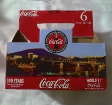 Coca Cola Classic 6-8OZ Bottles100 Yrs World&#39;s 1st Coke Bottling Co Used... - $3.47