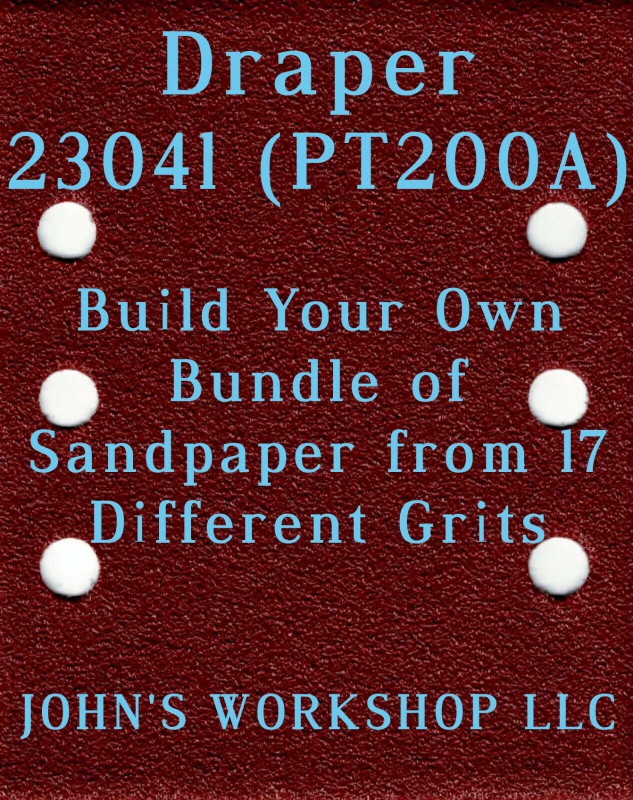 Build Your Own Bundle Draper 23041 (PT200A) 1/4 Sheet No-Slip Sandpaper ... - $0.99