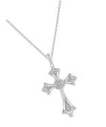 Sterling Silver Accent Cross Pendant Necklace, 18 (previously - $2,590.32 MXN