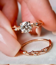 2.0CT moissanite ring/wedding ring/engagement ring/ring for women/promise ring - £127.07 GBP