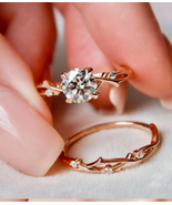 2.0CT moissanite ring/wedding ring/engagement ring/ring for women/promis... - £125.11 GBP