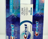 2-CREST 3D White Arctic Whitening &amp; 1-CREST Gum Detoxify Deep Clean Toot... - £21.65 GBP