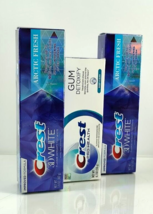 2-CREST 3D White Arctic Whitening &amp; 1-CREST Gum Detoxify Deep Clean Toot... - £21.33 GBP