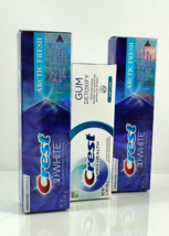 2-CREST 3D White Arctic Whitening &amp; 1-CREST Gum Detoxify Deep Clean Toothpaste - £21.48 GBP