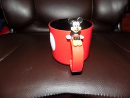 Disney Store Mickey Mouse Mug Red W/Buttons and Mickey Mouse on handle - £11.42 GBP