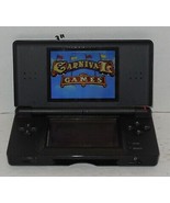 Nintendo DS Lite Black Handheld Video Game Console Broken Hinge - $62.33 CAD