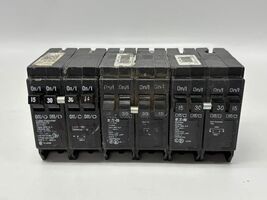 3 Pk Eaton BQ215230 Quad BR Thermal Magnetic Circuit Breaker for 120/240... - $165.00