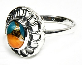 Size 8 Turquoise Spiney Oyster Ring - $53.99