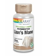 Lion&#39;s Crinière Champignon 60 Capsules Aide Elevate Humeur Solaray - $456.32 MXN