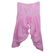 Vintage Pink Cotton Harem Baggy Gypsy Boho Hippie Yoga Pants Unisex - $24.71