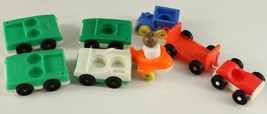 Vintage Plastic Fisher Price Toy Vehicles Lot Cars Plane Truck One Person - £11.06 GBP