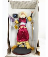 Franklin Mint Merlin Magician Wizard Camelot Series Porcelain Doll w/ St... - £178.67 GBP