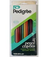 Vtg Empire Pedigree 12 Colored Pencils Crayons 1974 USA Drawing New Old ... - $12.86