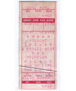 SPIRIT + LESLIE WEST 1975 Vintage Ticket Stub Michigan Palace Detroit VG+  - £6.06 GBP