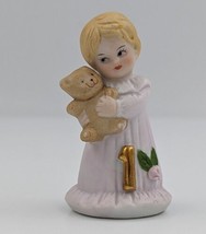 Growing Up Birthday Girls #1 Figurine Porcelain 1981 by Enesco - $11.69