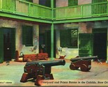 Cabildo Courtyard Cannons and Prison Rooms New Orleans LA UNP Linen Post... - $3.91