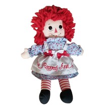 Raggedy Ann Embroidered Doll Plush Handmade Aurora 2012 Hasbro Ragdoll Annie 13&quot; - £14.33 GBP