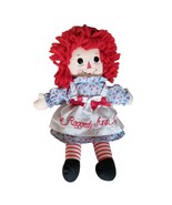 Raggedy Ann Embroidered Doll Plush Handmade Aurora 2012 Hasbro Ragdoll A... - £14.21 GBP