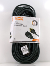 HDX 75ft. 16 Gauge Indoor/Outdoor Landscape Extension Cord 10 Amp Green 1-Pack - £16.84 GBP