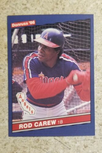 Primary image for 1986 Donruss Rod Carew #280 California Angels FREE SHIPPING