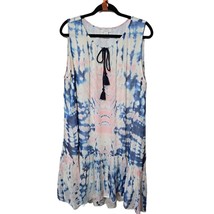 Sundance Large Tie Dye Whisper Sleeveless Dress - £19.28 GBP