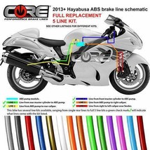 Hayabusa Brake lines 2013-2021 ABS Suzuki (5 lines) Front Rear Complete Kit - £181.21 GBP