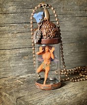 Enchanting Captured Fairy in a Bottle Necklace - Handcrafted Fantasy Jewelry - £67.96 GBP