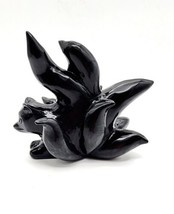 Ice Obsidian 9 Tailed Fox, Large Hand-Carved Statement Piece, Gemstone 9 tailed  - £118.69 GBP