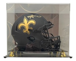 Alvin Kamara Signed NO Saints FS Eclipse Replica Speed Helmet BAS w/ Case - £341.44 GBP