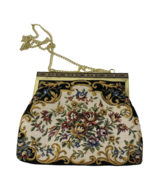 Women&#39;s Faux Tapestry Handbag with Chain Handle Multicolored - $12.34