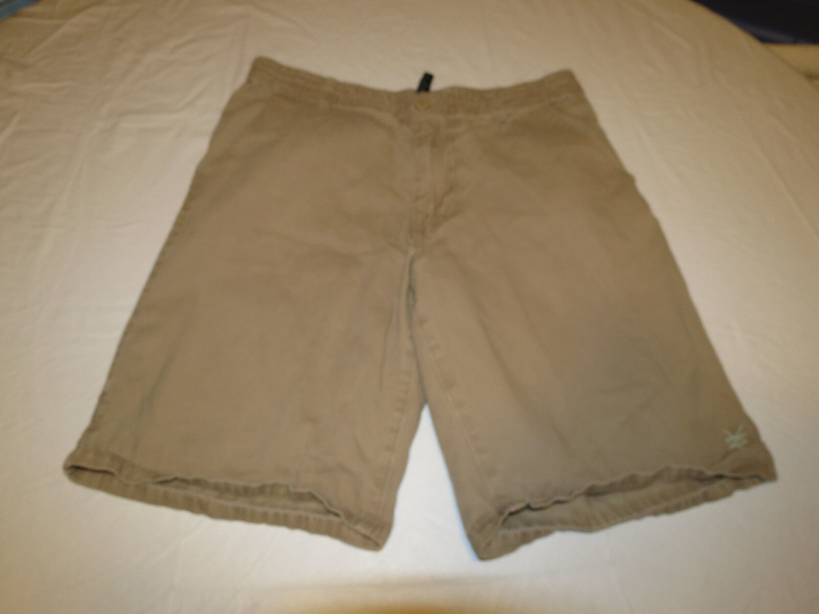 Men&#39;s Zoo York 30 solid khaki school casual shorts surf skater EUC # - $15.43