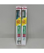 Lot 2 VTG NOS Gum Butler Soft Angle Compact Size Head Toothbrush 431 NEW - $19.34